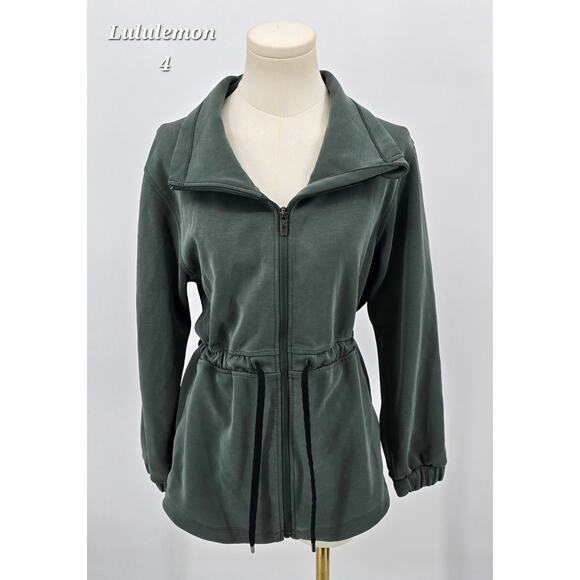 Lululemon Softstreme Cinch-Waist Jacket – Smoked Spruce – Size 4 - Picture 1 of 9